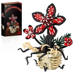 Demonic Piranha Plant Building Toy, 549 Pcs Carnivorous Flower Building Set, Lego Compatible, Halloween Horror Desk Decor Gift for Teens Adults