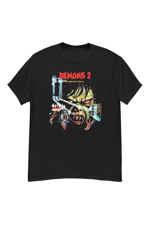 Demons 2 cult horror film fan art t-shirt