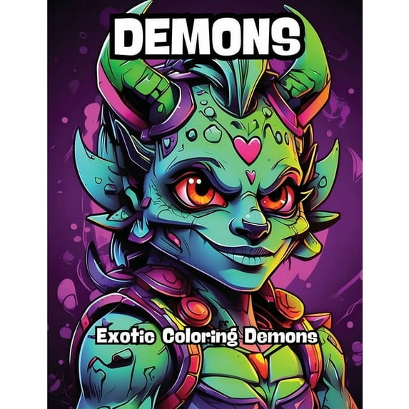 Demons: Exotic Coloring Demons, (Paperback)