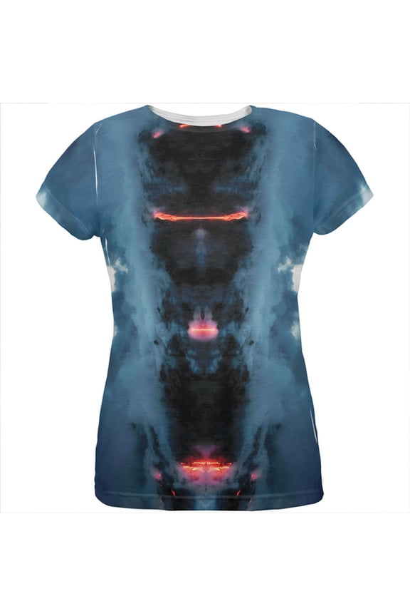 Demons In The Mist Lava All Over Womens T Shirt Multi 2XL