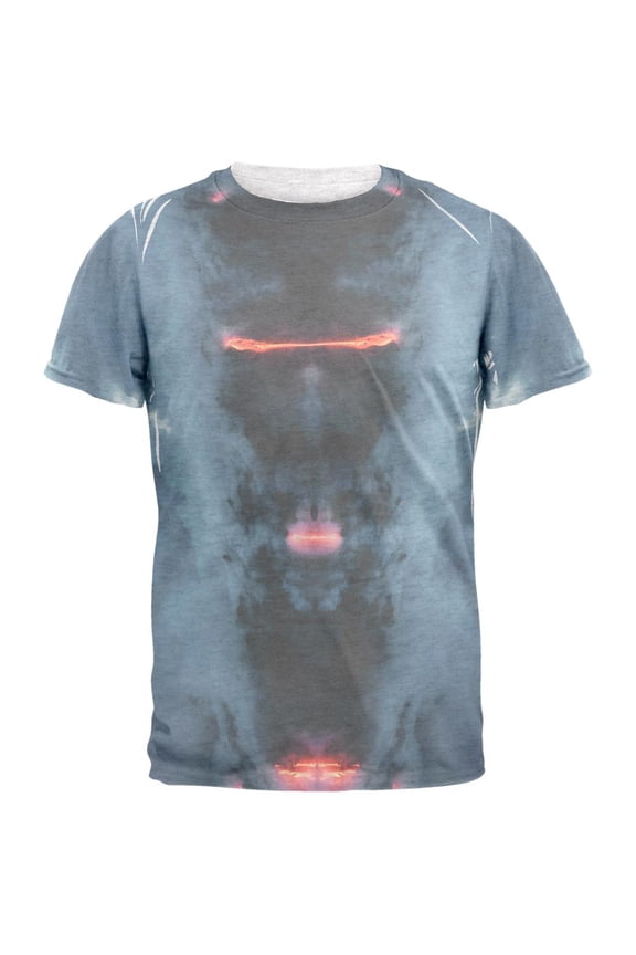Demons In The Mist Lava Mens T Shirt Heather White 2XL