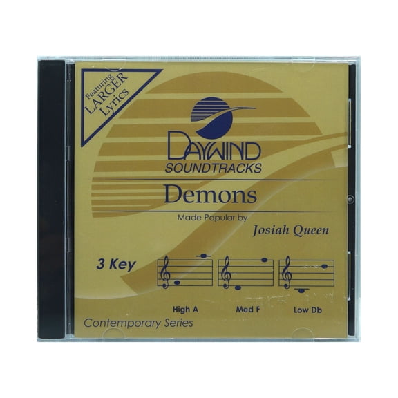 Demons Made Popular by Josiah Queen NEW CD Accompaniment