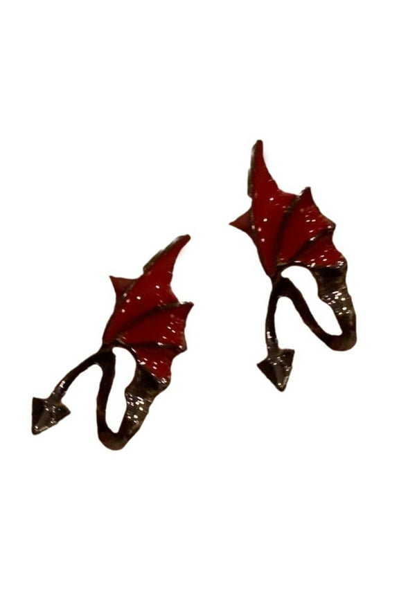Demons Wing Studs Earrings Fashionable Ear Accessories for Everyday Outfits