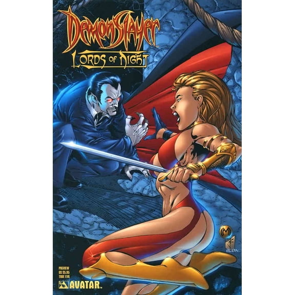 Demonslayer: Lords of Night Ashcan #1E VF ; Avatar Comic Book