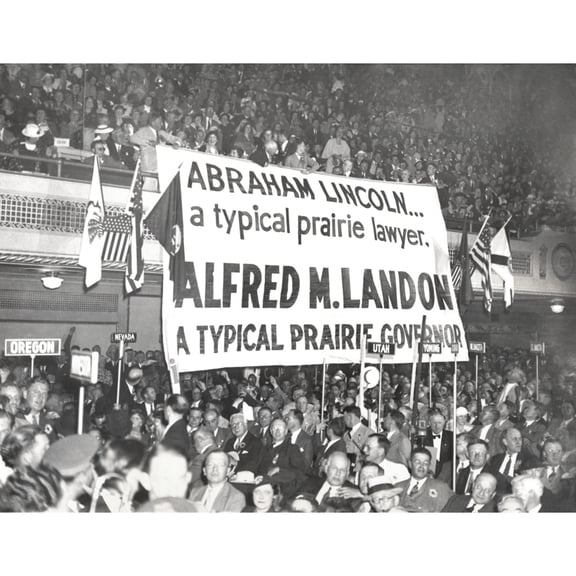 Demonstration For Alf Landon History (24 x 18)