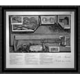 thumbnail image 1 of Demonstration from the Lake of Fucino, two boards together, title listed with index 34x28 Large Black Ornate Wood Framed Canvas Art by Giovanni Battista Piranesi, 1 of 2