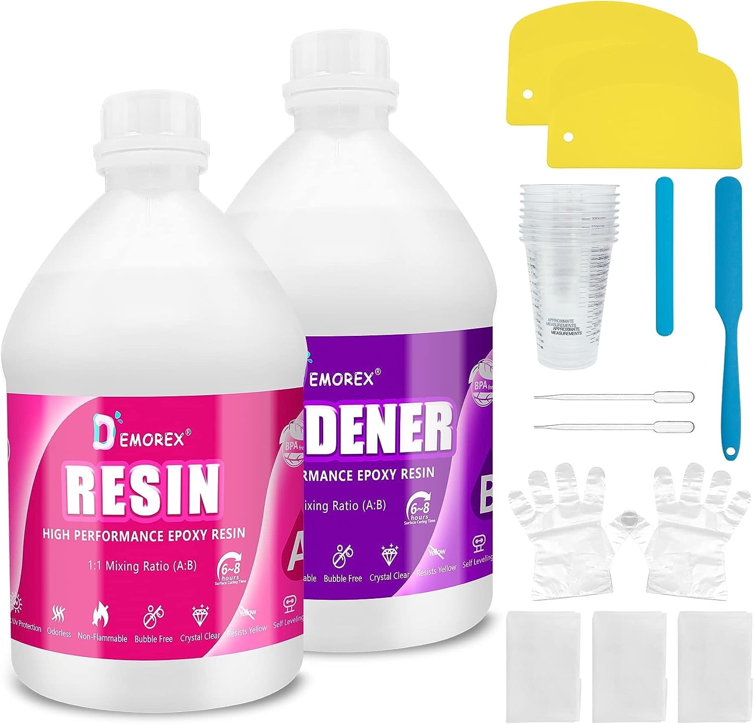 Demorex Bubble-Free High-Performance Epoxy Resin Kit