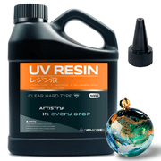 Demorex UV Resin, Upgraded 500g Crystal Clear UV Resin Hard, Low Odor Ultraviolet Epoxy Resin, UV Light Cure Solar Sunlight Activated Glue for Jewelry, Craft Decoration