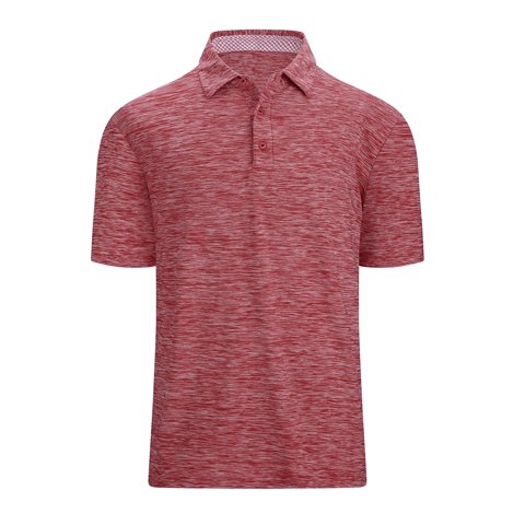 Demotime Men's Golf Polo Shirts Short Sleeve Wine Red S Performance Shirt Moisture Wicking Dry Fit Golf Shirts for Men