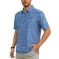 thumbnail image 1 of Demotime Men‘s Golf Shirt Moisture Wicking Quick-Dry Blue L Short Sleeve Casual Polo Shirts for Men, 1 of 8