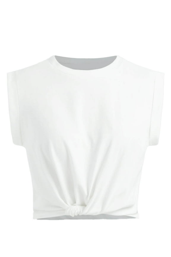 Women's Tank Tops Ivory l Casual Sleeveless Crew Neck Summer Workout T-shirts