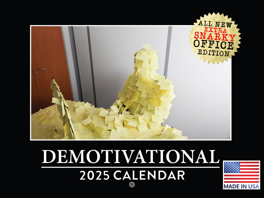 Demotivational Calendar 2025 Gift Monthly Wall Calender Unmotivational