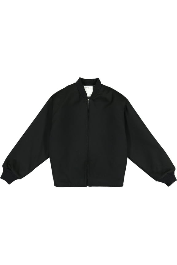 Marching Band Duty Jacket, 100% Wool, Quilted Padded Lining, Stretch Rib Collar and Wrists, Made in USA, Black, Size 52 XXX-Long