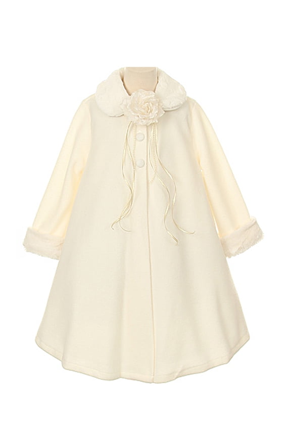 Dempsey Marie Cozy Fleece Long Sleeve Cape Jacket Coat