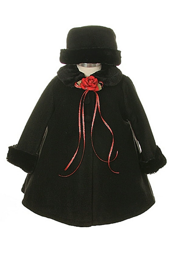 Dempsey Marie Cozy Fleece Long Sleeve Cape Jacket Coat