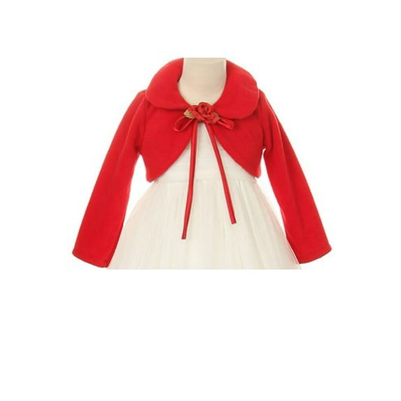Cozy Long Sleeve Bolero Jacket Cover - Red Girl 12