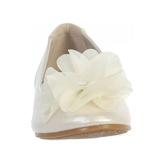 Dempsey Marie Little Girls Flat Flower Dress Shoe