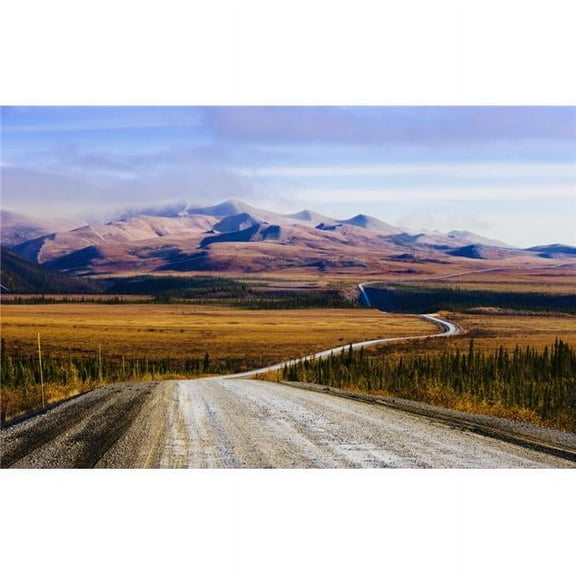 Dempster Highway & Richardson Mountains Yukon Poster Print, 34 x 22 - Large