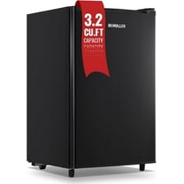 Demuller Upright Freezer 3.2 Cu.ft Freezer 7-speed Temperature Control Fix Shelves Black New