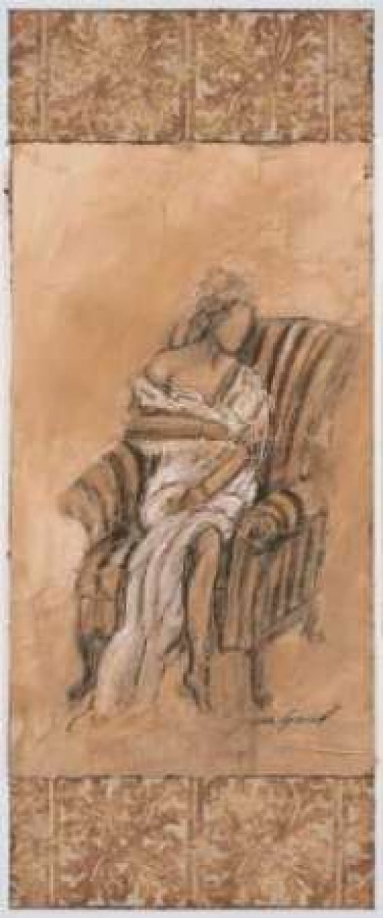 Demure I Canvas Art - Tara Gamel (24 x 48)