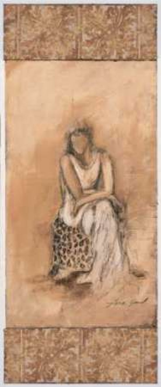 Demure II Canvas Art - Tara Gamel (24 x 48)
