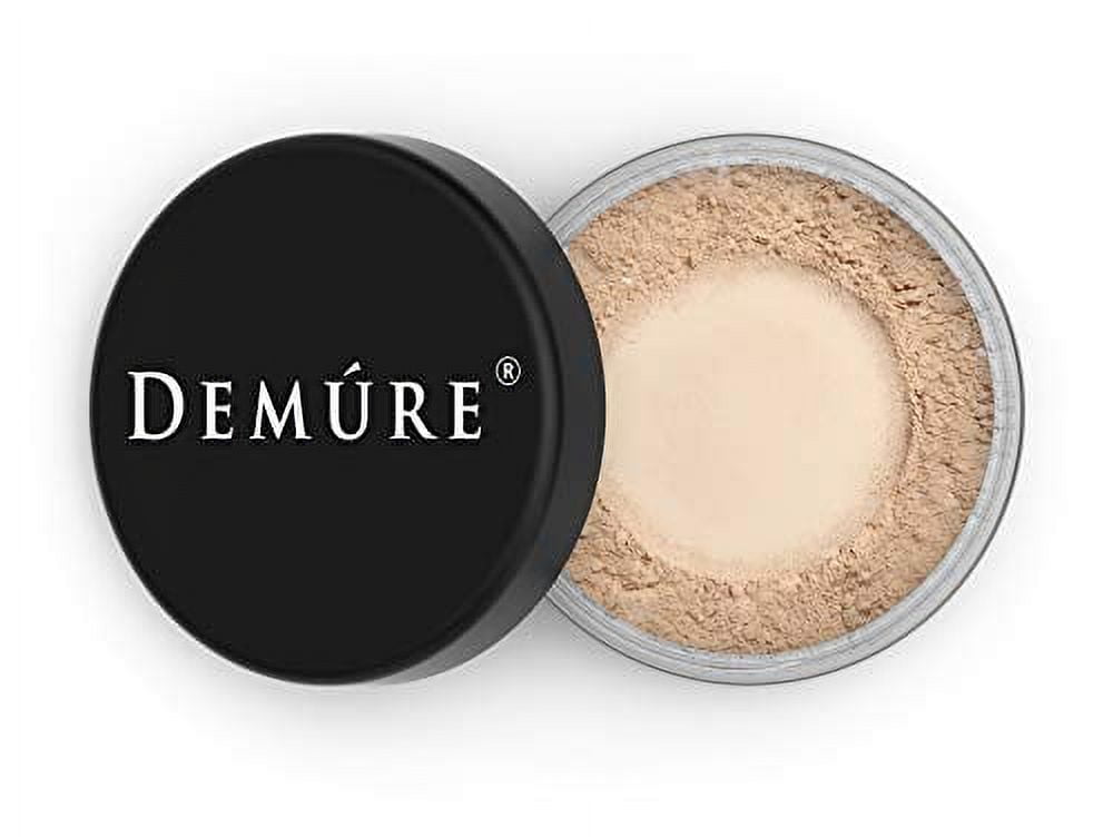 Demure -  Mineral Makeup, Medium Foundation Powder, Loose Mineral Make Up, Concealer Makeup, Natural Makeup Made with Pure Crushed Minerals, Loose Face Powder.