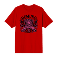 thumbnail image 1 of Demure University Adult Red Crew Neck Short Sleeve Tee-Medium, 1 of 5