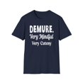 thumbnail image 1 of Demure Very Mindful, Gildan Unisex Softstyle T-Shirt, Trending Demure S-3XL, 1 of 4