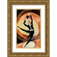 thumbnail image 1 of Demuth, Charles 10x14 Gold Ornate Wood Framed with Double Matting Museum Art Print Titled - In Vaudeville-Acrobatic Male Dancer with Top Hat, 1 of 4