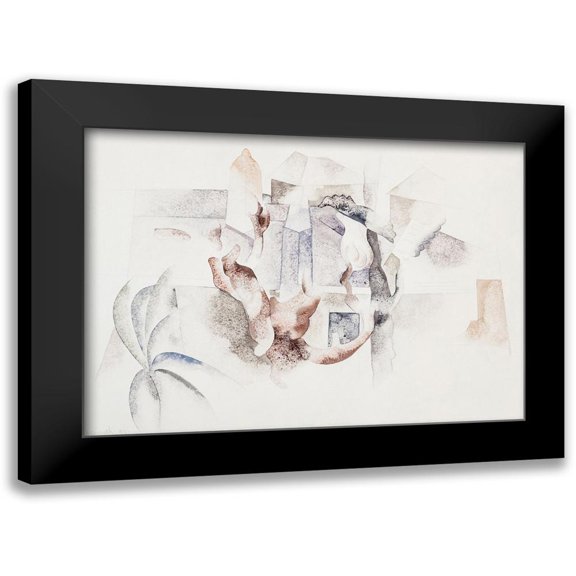 Demuth, Charles 24x18 Black Modern Framed Museum Art Print Titled - Bermuda Landscape No. 2