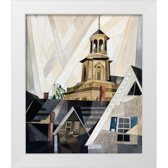 Demuth, Charles 26x30 White Modern Wood Framed Museum Art Print Titled - After Sir Christopher Wren
