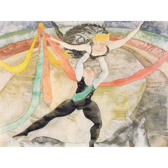 Demuth Circus Acrobats Painting Extra Large Art Print Wall Mural Poster Premium XL
