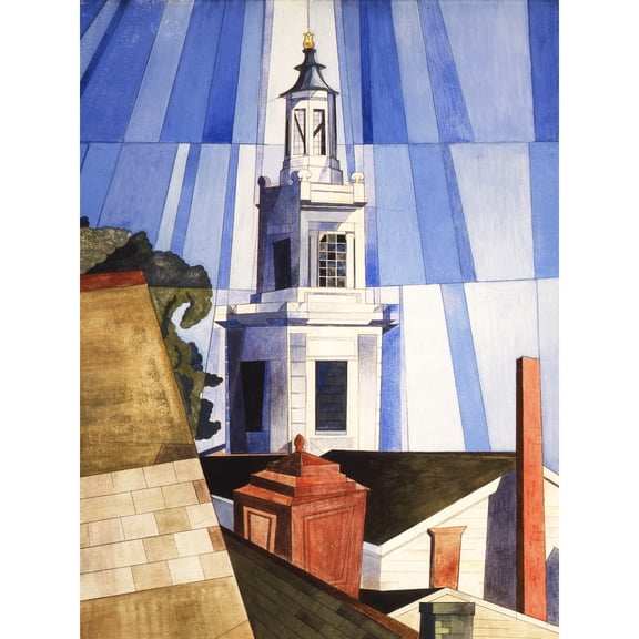 Demuth The Tower Cubist Building Painting Extra Large Art Print Wall Mural Poster Premium XL