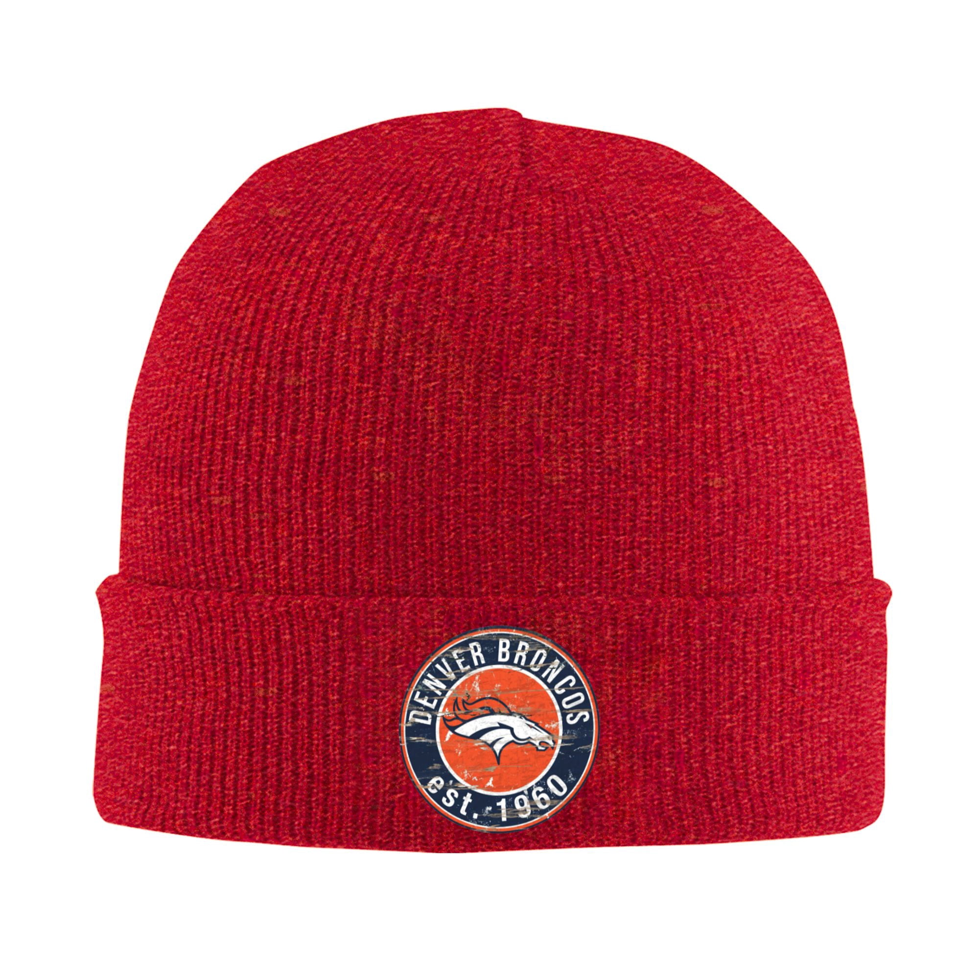 Den-ver_Bron-cos Est 1960 Knitted Hat Red One Size Winter Hat For Men ...
