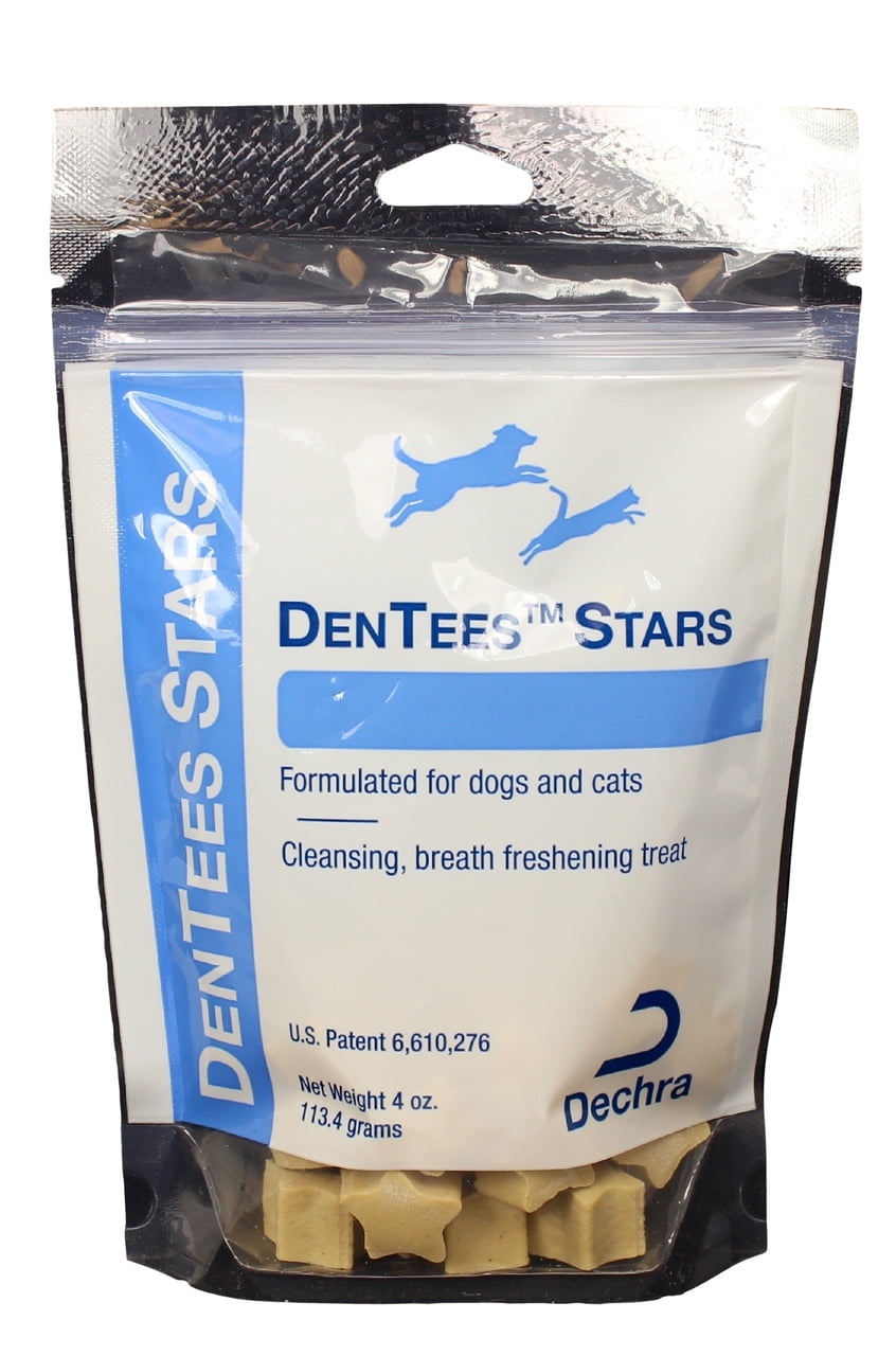 DenTees Stars Chews for Dogs and Cats, 4 oz