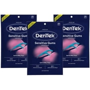 DenTek Sensitive Gums Floss Picks, Comfort Clean Soft & Silky Floss, 150 Count, 3 Pack