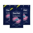 thumbnail image 1 of DenTek Comfort Clean Sensitive Gums Floss Picks, Soft & Silky Ribbon, 150 Count, - 3 Pack, 1 of 13