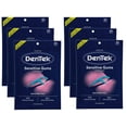 thumbnail image 1 of DenTek Comfort Clean Sensitive Gums Floss Picks, Soft & Silky Ribbon, 150 Count, - 6 Pack, 1 of 8