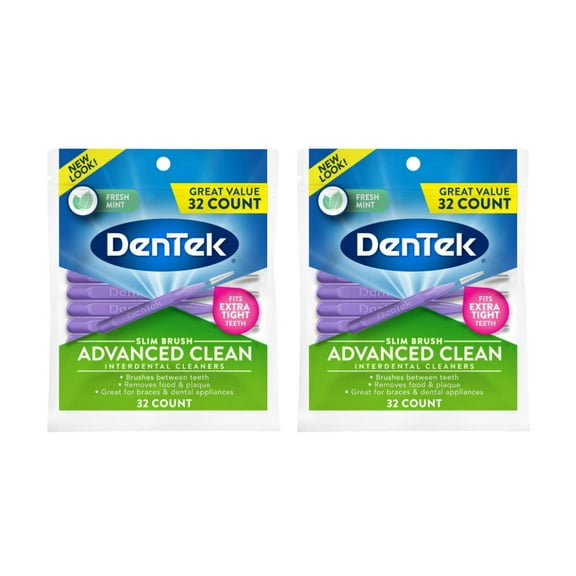 DenTek Complete Clean Easy JB28 Reach Floss Picks, Advanced Fluoride Coating, Mouthwash Blast Flavor, 75 ct. (Pack of 2)
