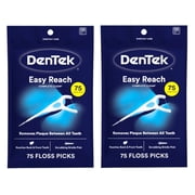 DenTek Complete Clean Fresh Mint Angled Floss Picks, 75 ea (Pack of 2)