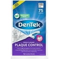 thumbnail image 1 of Dentek Cross Flosser Plaque Control Floss Picks, X-Shaped Floss, 75 Count, 1 of 10