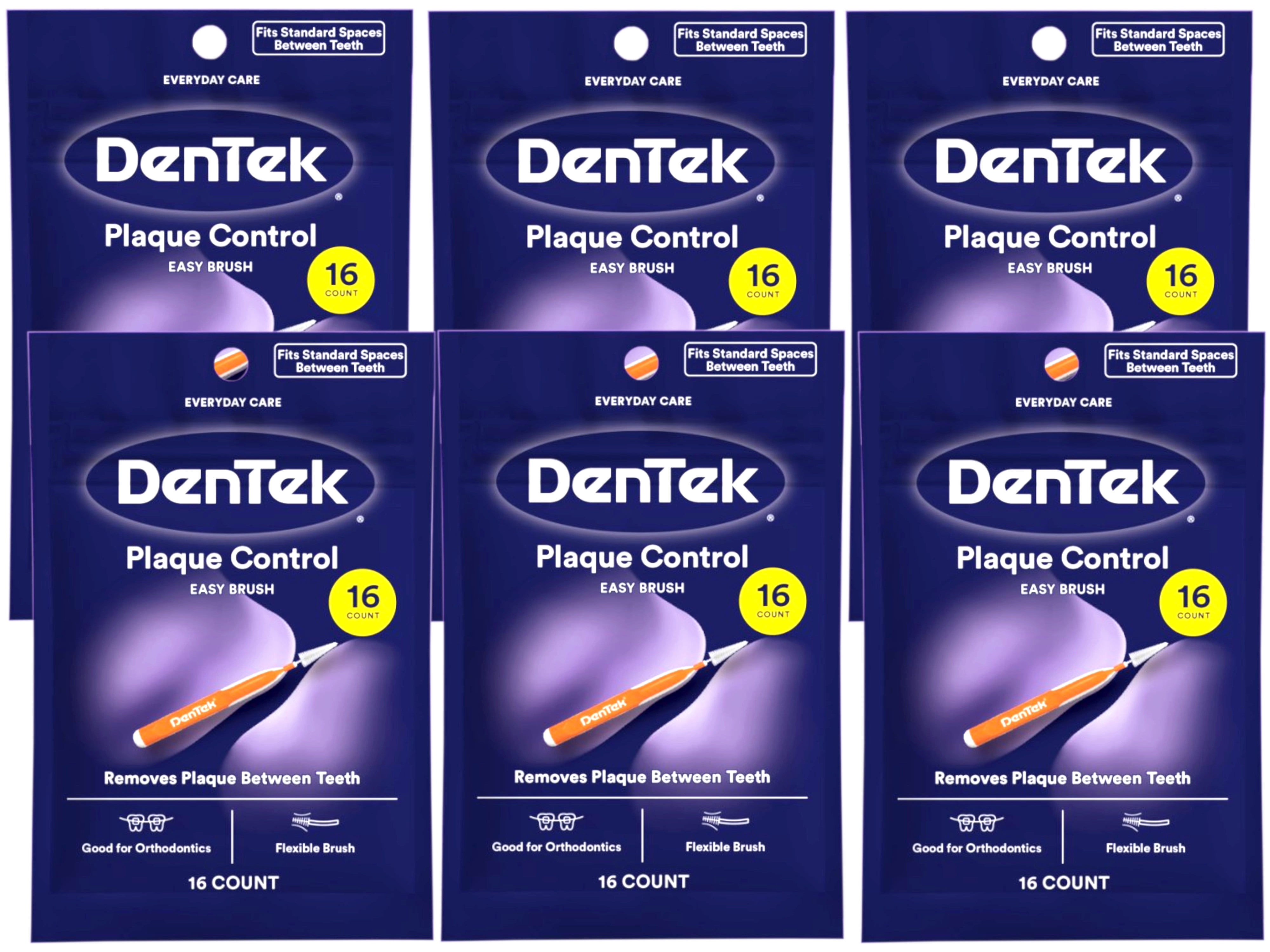 DenTek Easy Brush Interdental Cleaners, Mint, 16 Count