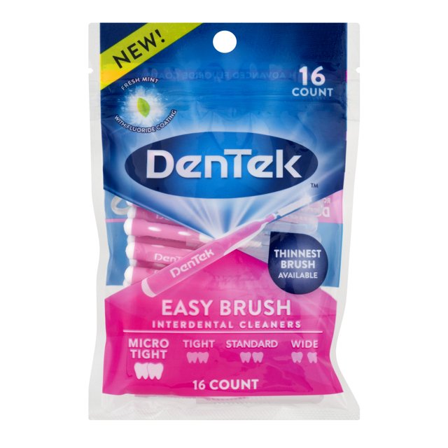 DenTek Easy Brush Micro Tight Interdental Cleaners, 16 Count