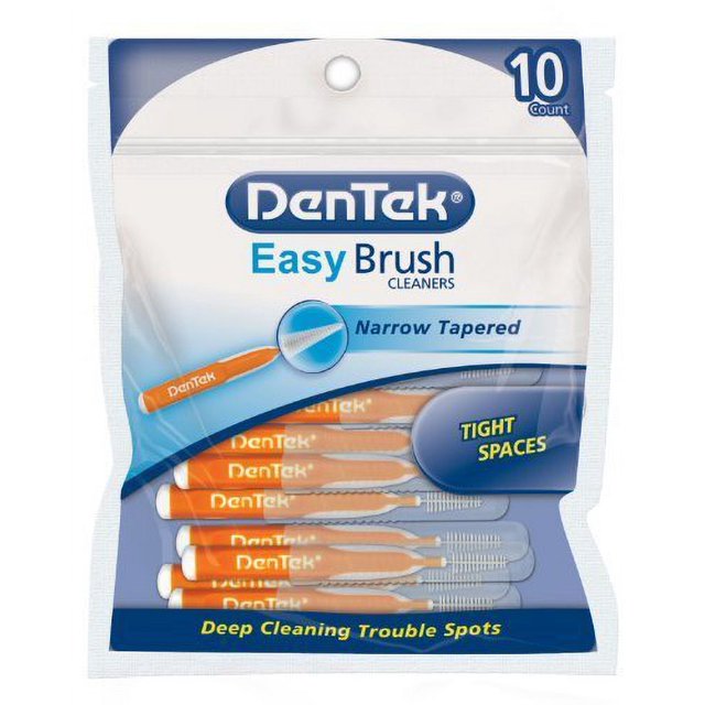 DenTek Easy Brush, Orange and White, Corded Electric, Toothbrush, 10
