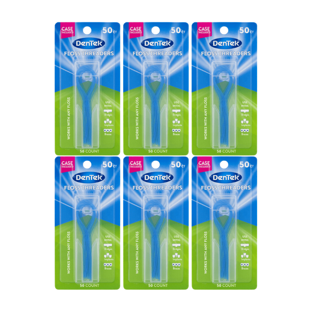 DenTek Floss Threaders, 50 CT (Pack 6)