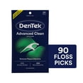 thumbnail image 1 of DenTek Triple Clean Advanced Clean Floss Picks, No Break Floss, 90 Count, 1 of 17