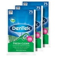 thumbnail image 1 of DenTek Fresh Clean Floss Picks, For Extra Tight Teeth, 75 Count, 3 Pack, 1 of 3