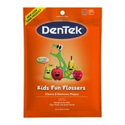 DenTek Kids Fun Flossers, Floss Picks, Removes Food & Plaque, 90 Count