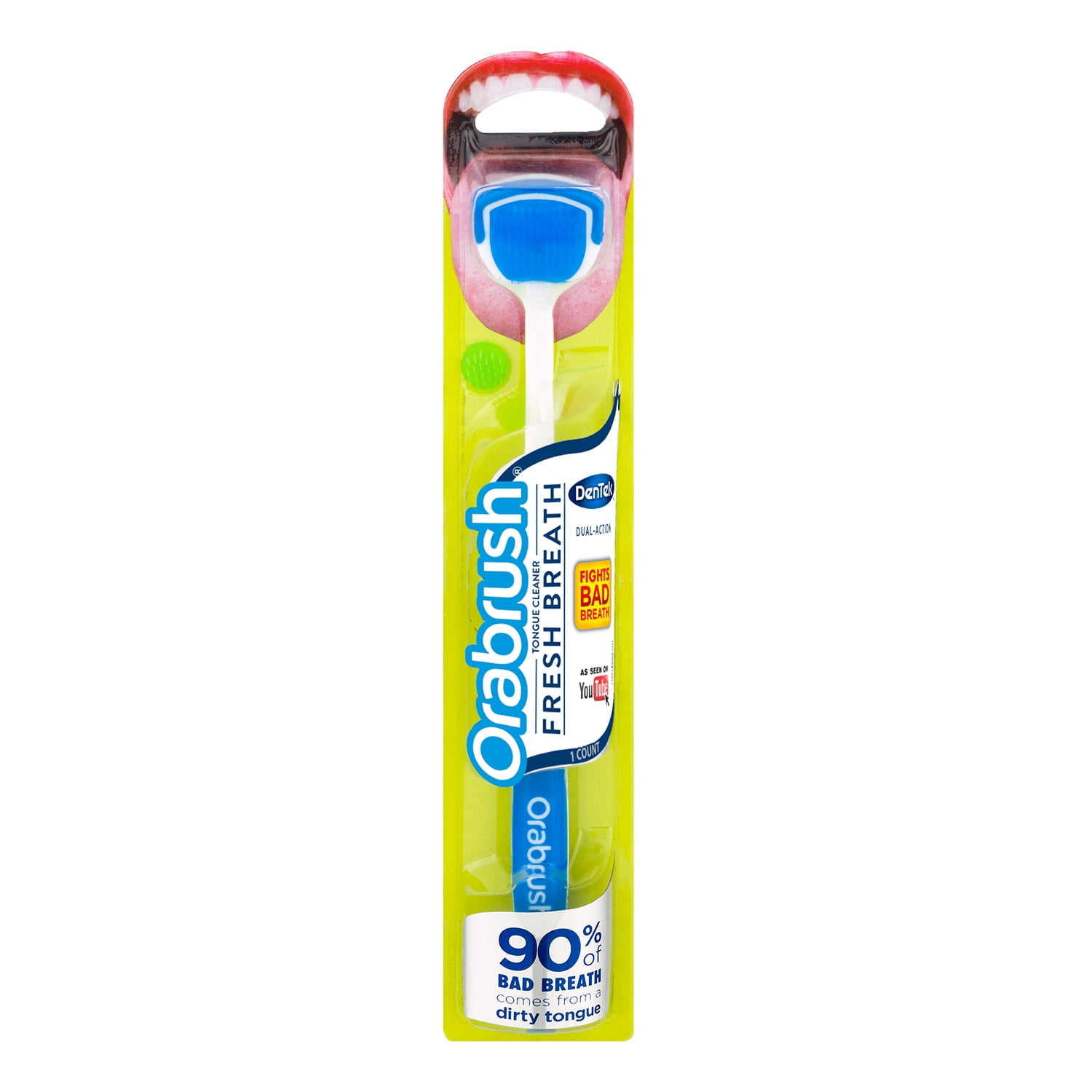 DenTek Orabrush Fresh Breath Tongue Cleaner, 1 Count