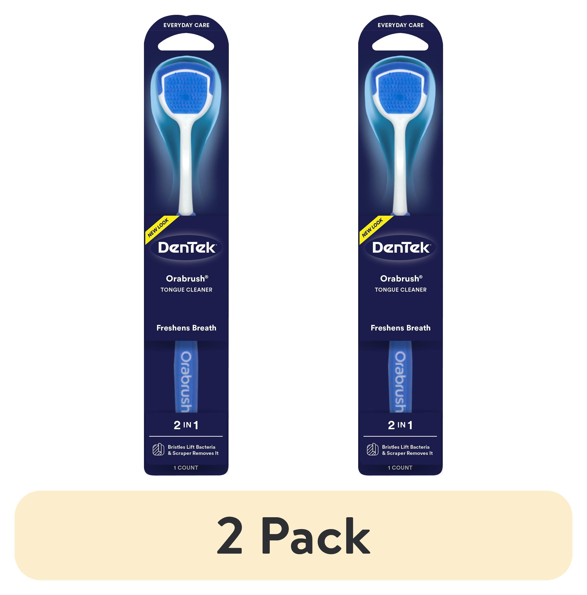 (2 pack) DenTek Orabrush Fresh Breath Tongue Cleaner, BPAFree, 1 Count